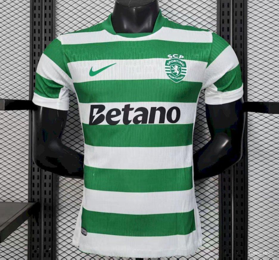 Camiseta de fútbol Sporting CP 2025/26 LOCAL MANGA CORTA VERSION JUGADOR